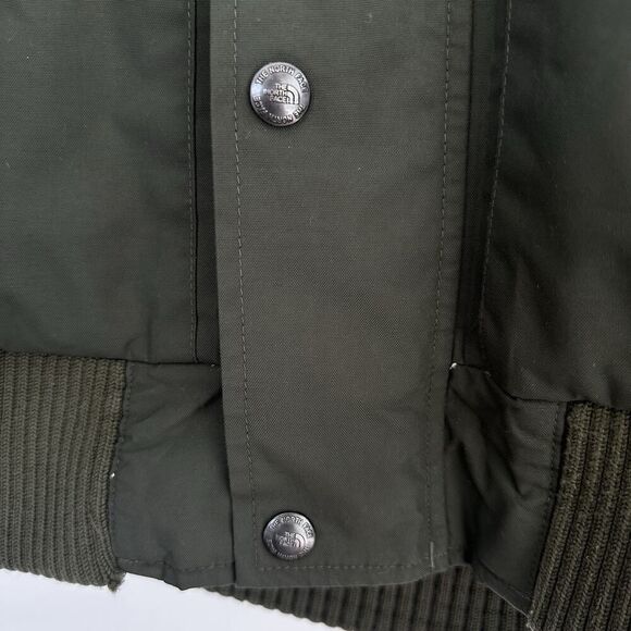 The North Face Jacket Mens Large HyVent Gotham Goose Down Hooded Parka Military - Picture 5 of 16